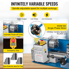 Tornio per Metallo Tornio Mini